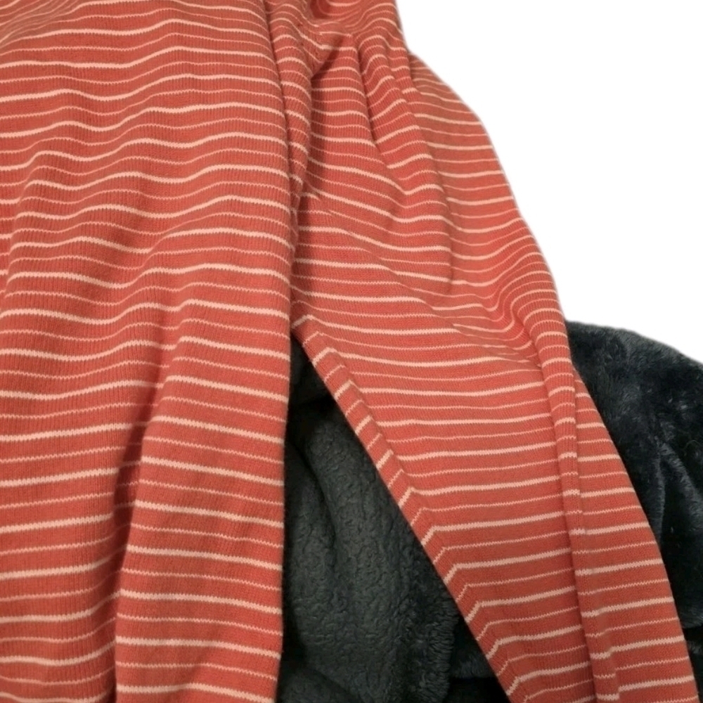 Robert Claridge Sweater 2X Orange White Stripe Crewneck Pullover Cardigan 💵 - Picture 7 of 11